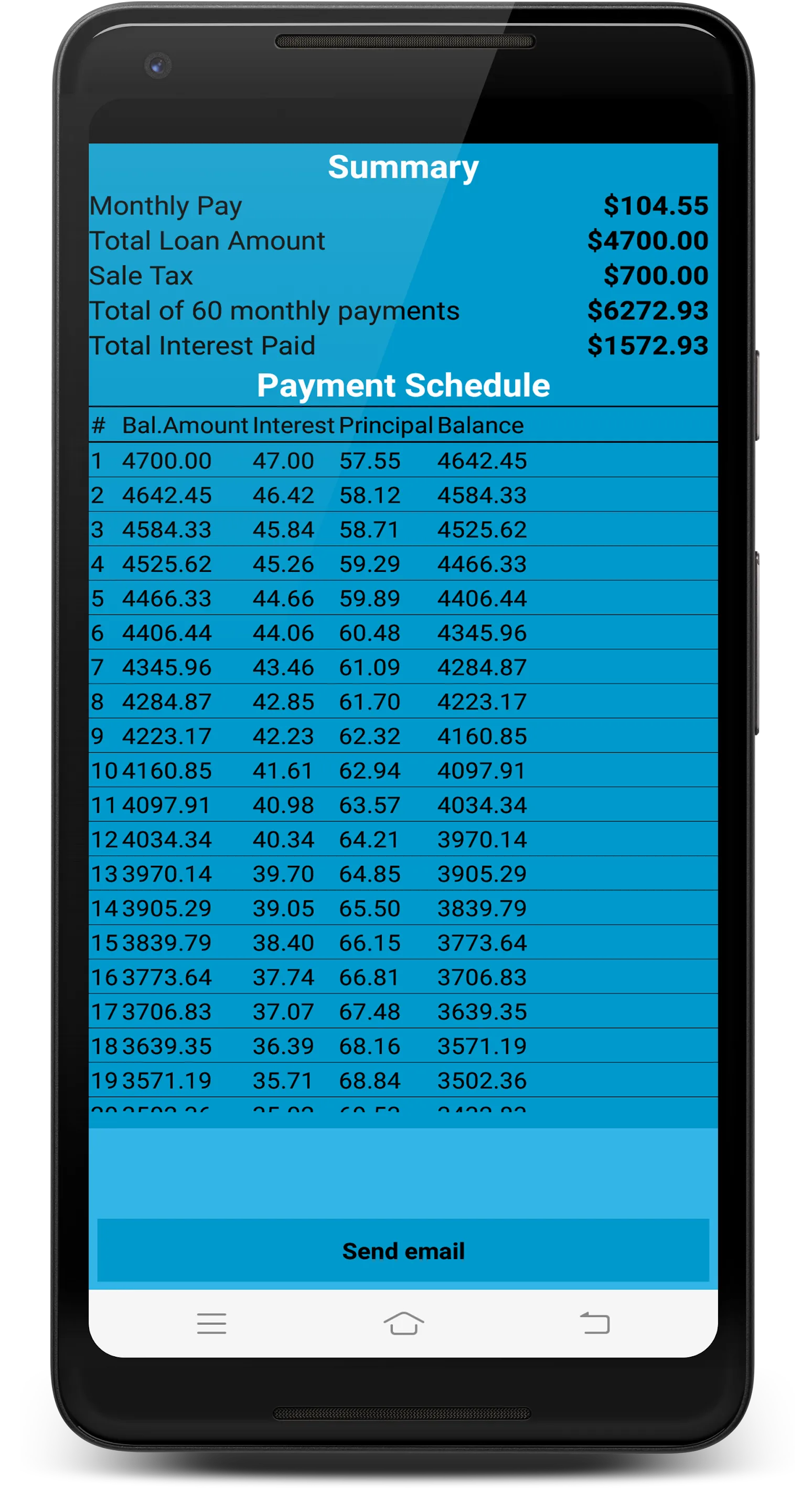 Auto Loan Calculator | Indus Appstore | Screenshot