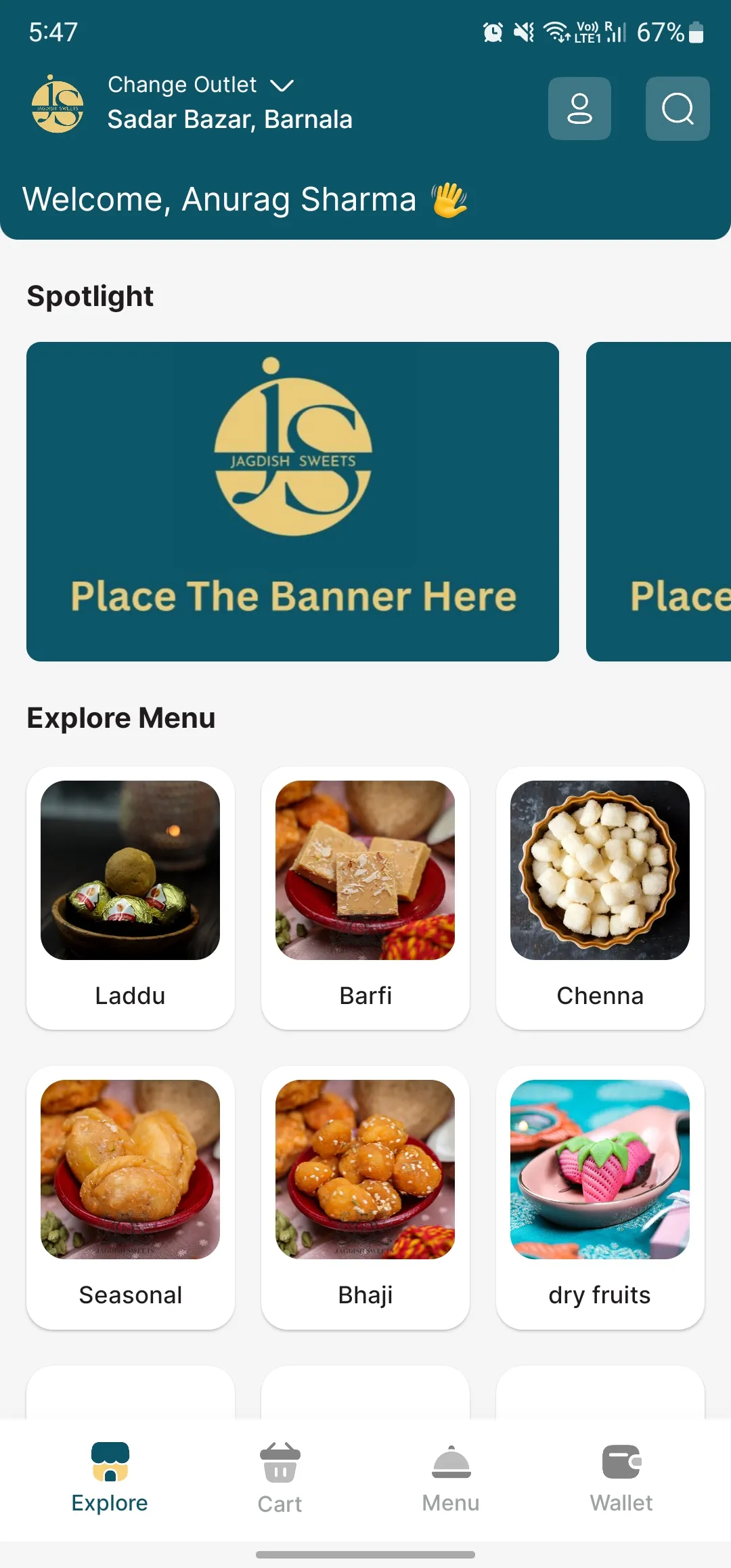 Jagdish Sweets | Indus Appstore | Screenshot