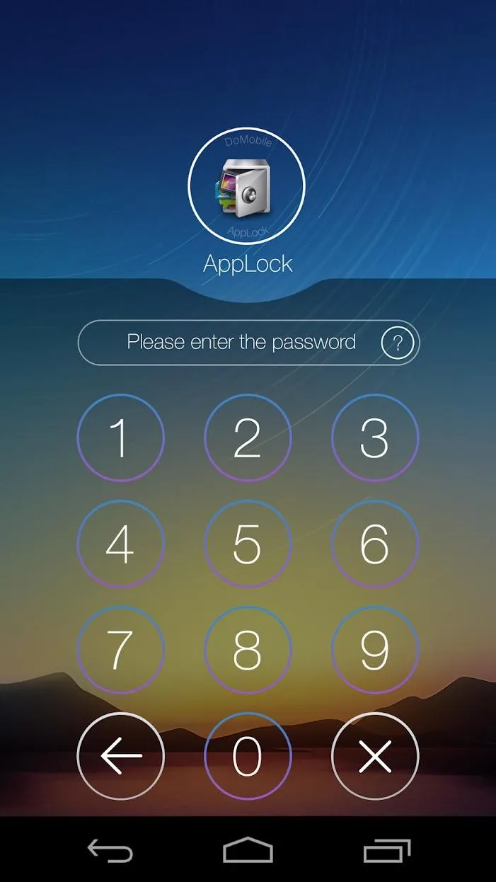 AppLock Theme Sky | Indus Appstore | Screenshot