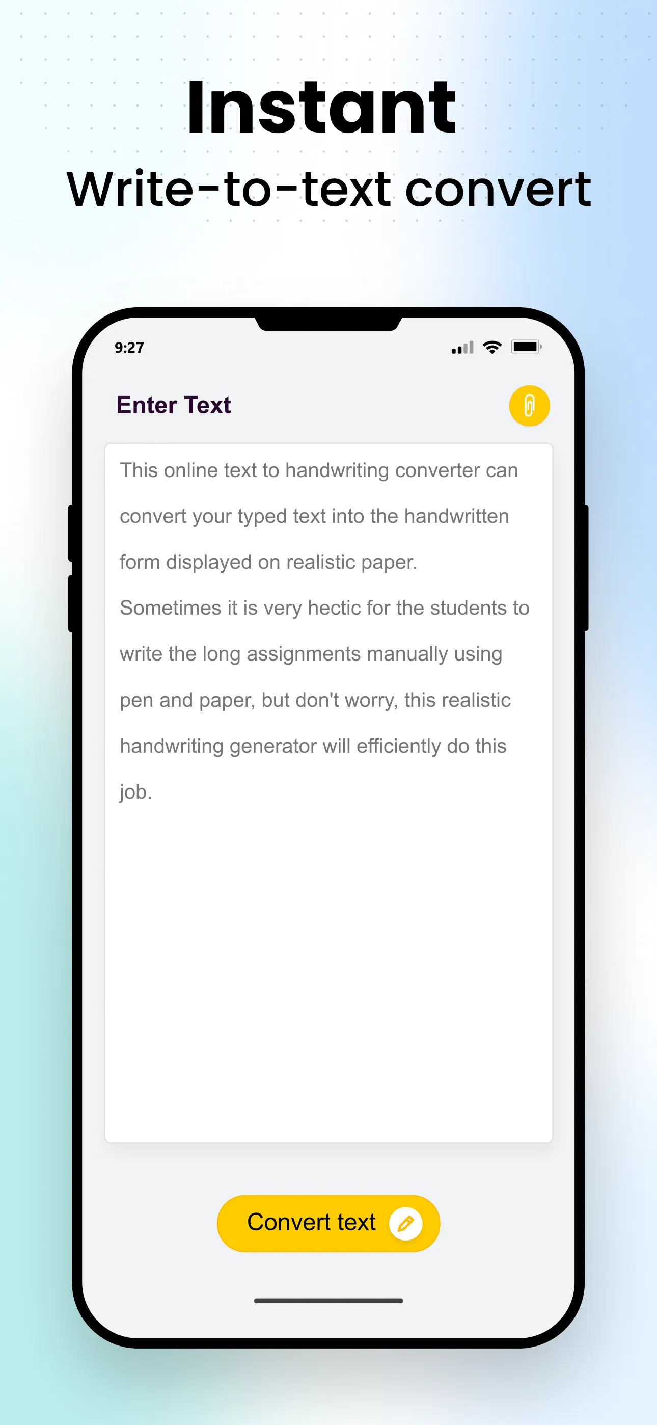 Text to Handwriting Converter | Indus Appstore | Screenshot