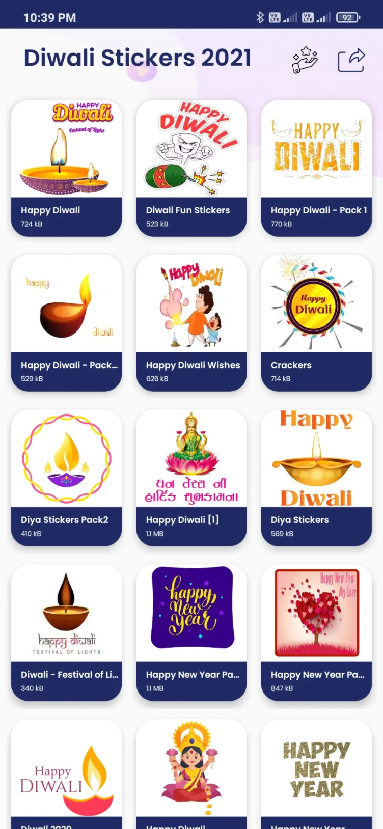 Diwali Stickers for WhatsApp | Indus Appstore | Screenshot