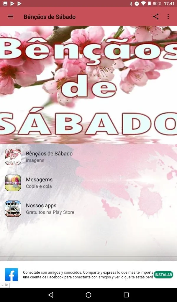 SÁBADO BÊNÇÃO DE NOSSO SENHOR | Indus Appstore | Screenshot