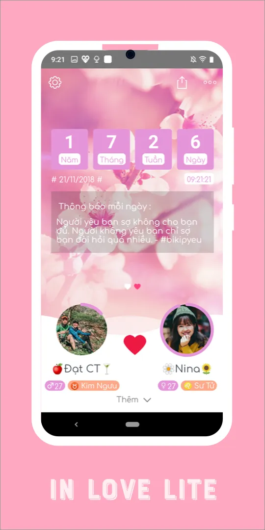 inlove - Counting love days | Indus Appstore | Screenshot