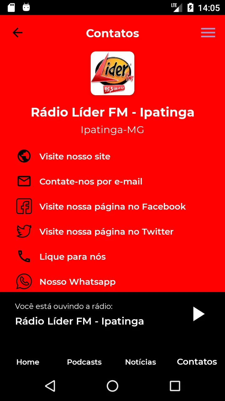 Líder FM - Ipatinga | Indus Appstore | Screenshot