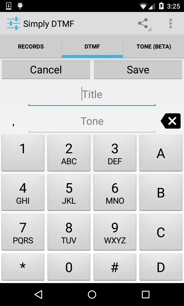 Simply DTMF Tone Generator | Indus Appstore | Screenshot