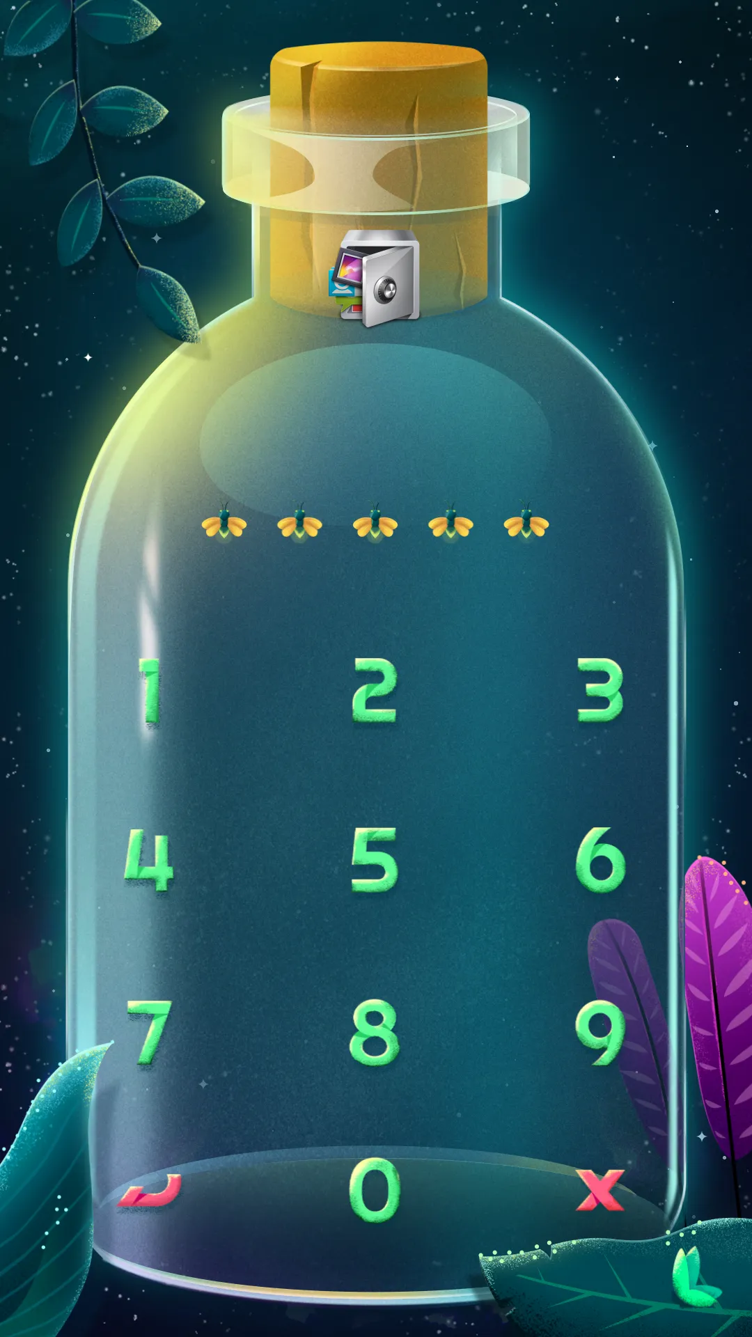 AppLock Live Theme Firefly | Indus Appstore | Screenshot