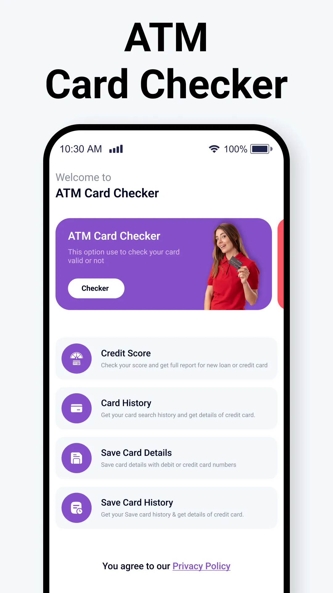 ATM Card Checker | Indus Appstore | Screenshot