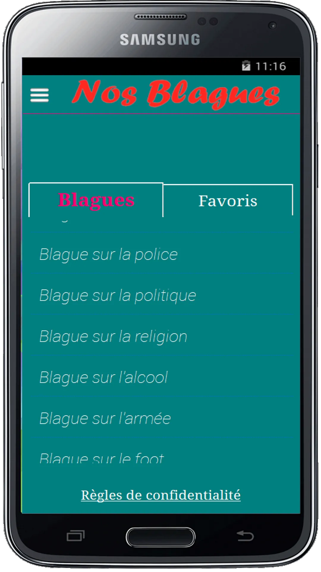 Nos Blagues | Indus Appstore | Screenshot