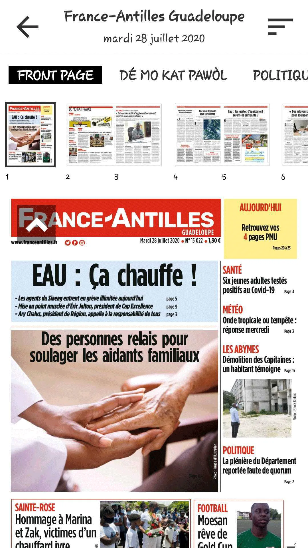 France-Antilles Gpe Journal | Indus Appstore | Screenshot