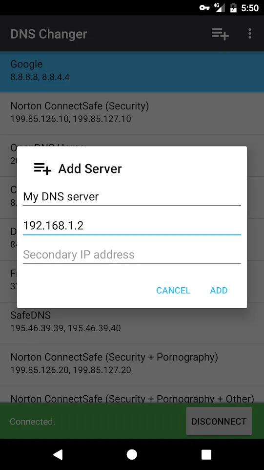 DNS Changer - Lilly | Indus Appstore | Screenshot