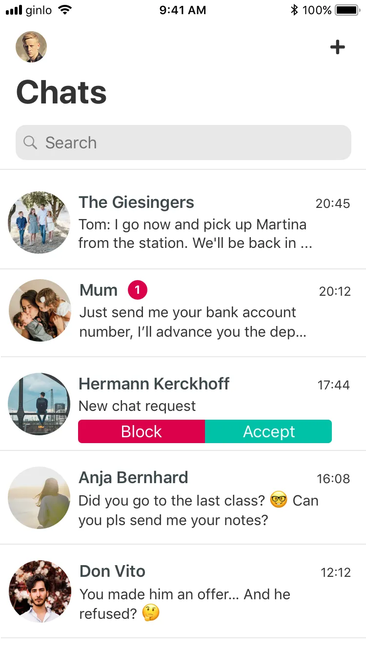 ginlo Private Messenger | Indus Appstore | Screenshot