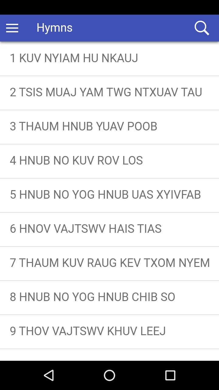 Hmong SDA Hymnal | Indus Appstore | Screenshot