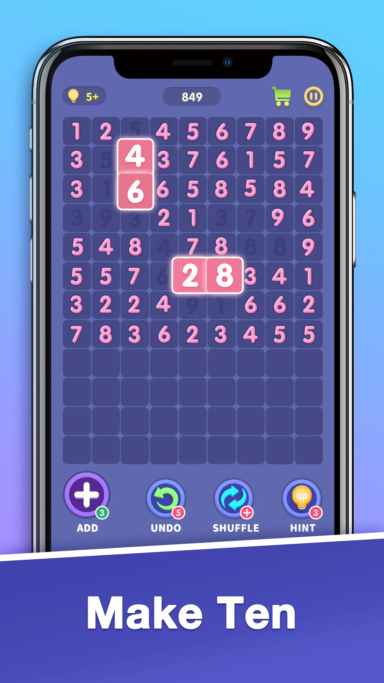 Match Ten - Number Puzzle | Indus Appstore | Screenshot