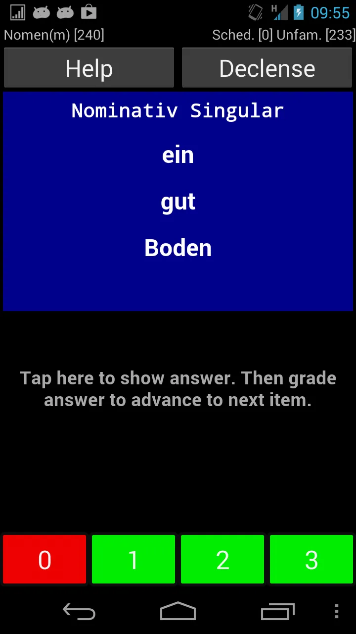 German Declension Trainer Pro | Indus Appstore | Screenshot