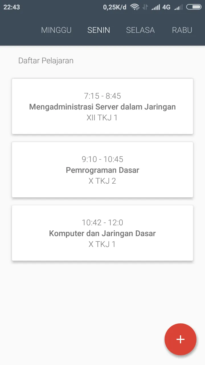 Jadwal Sekolah - Task4U | Indus Appstore | Screenshot