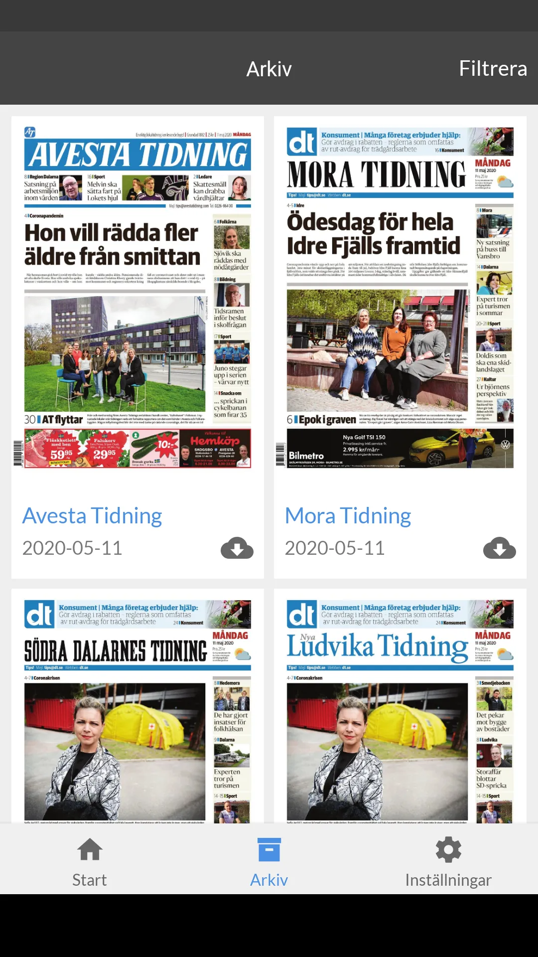 Avesta Tidning e-tidning | Indus Appstore | Screenshot