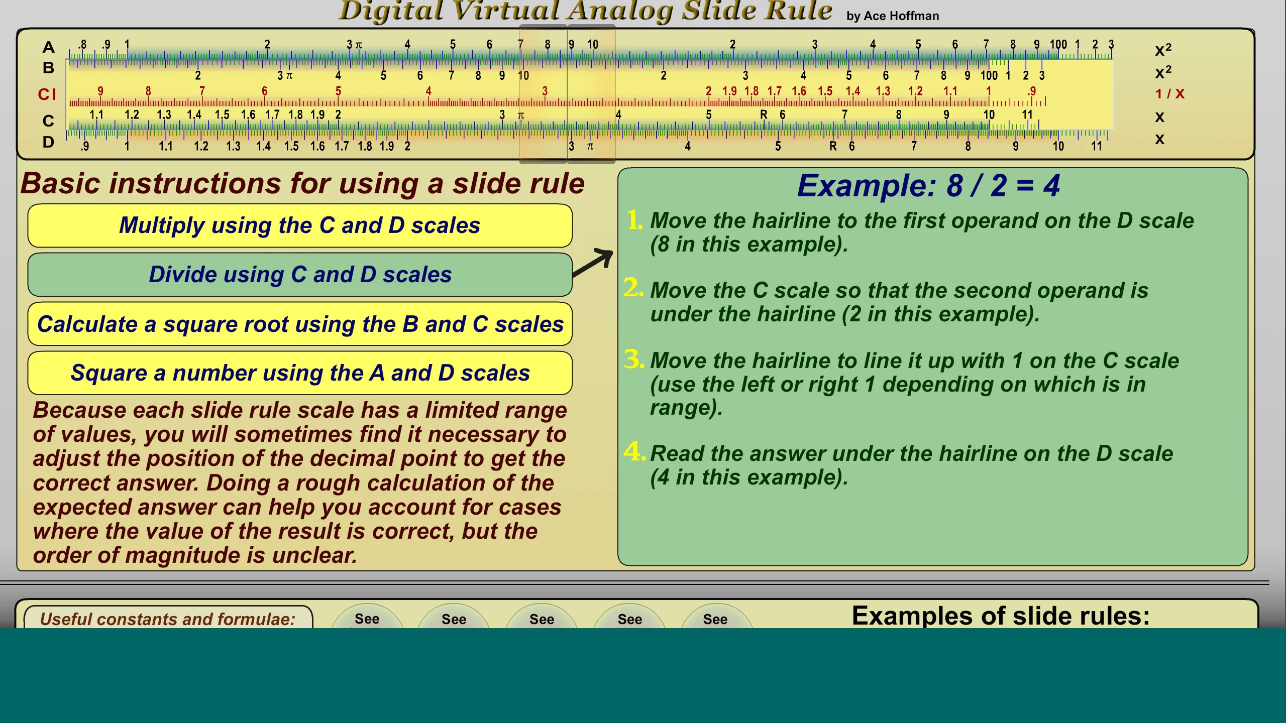 Digital Slide Rule | Indus Appstore | Screenshot