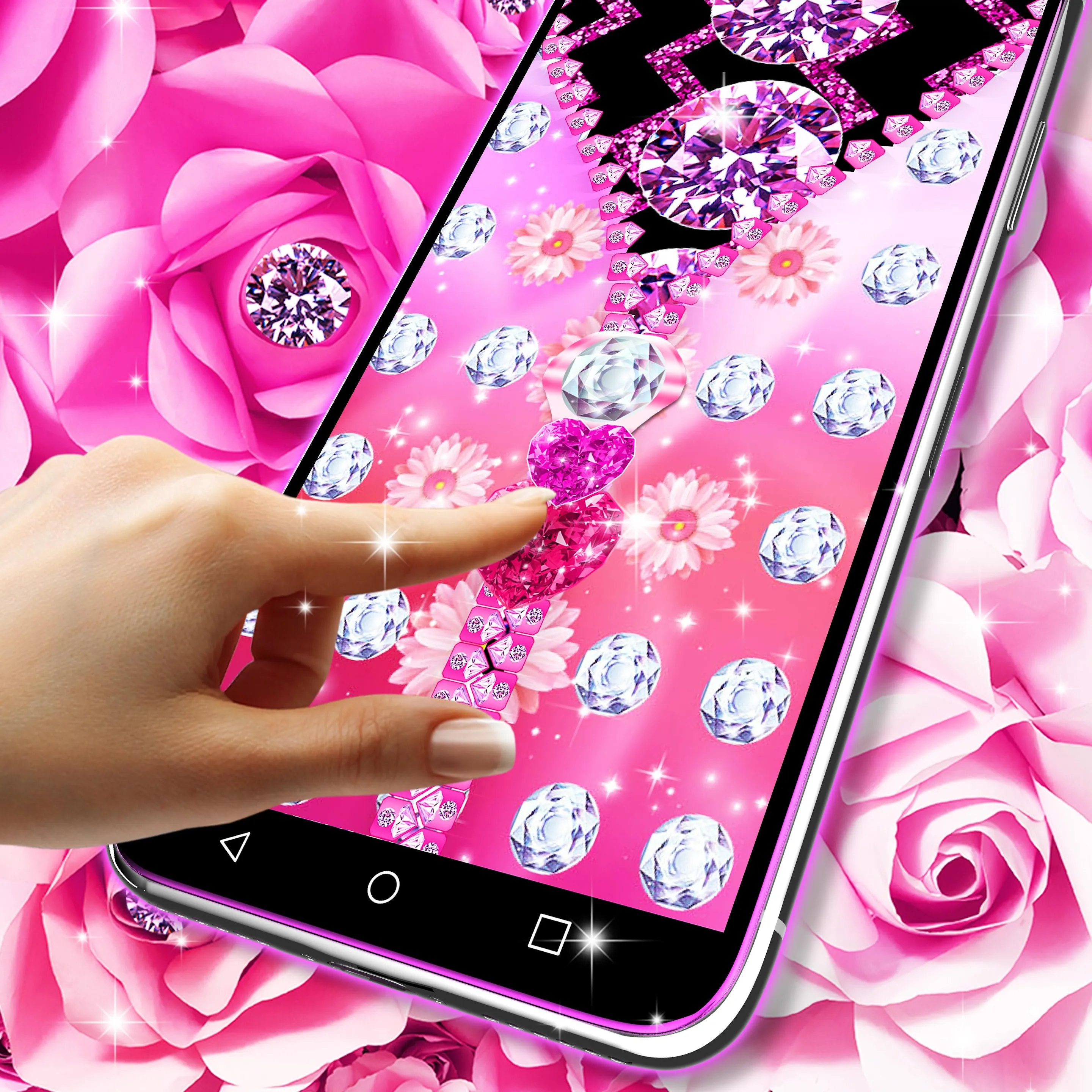 Zipper diamond flower locker | Indus Appstore | Screenshot