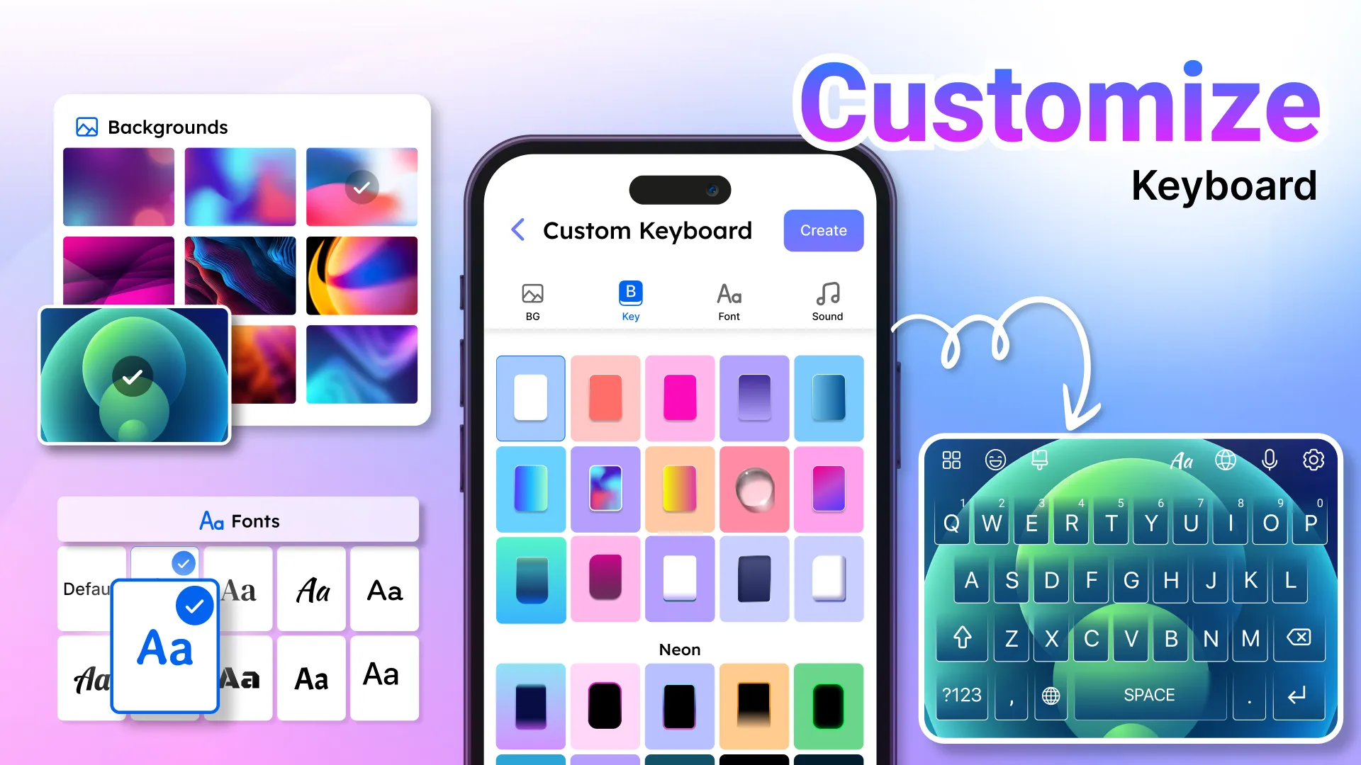 iphone 15 Keyboard Fonts Emoji | Indus Appstore | Screenshot