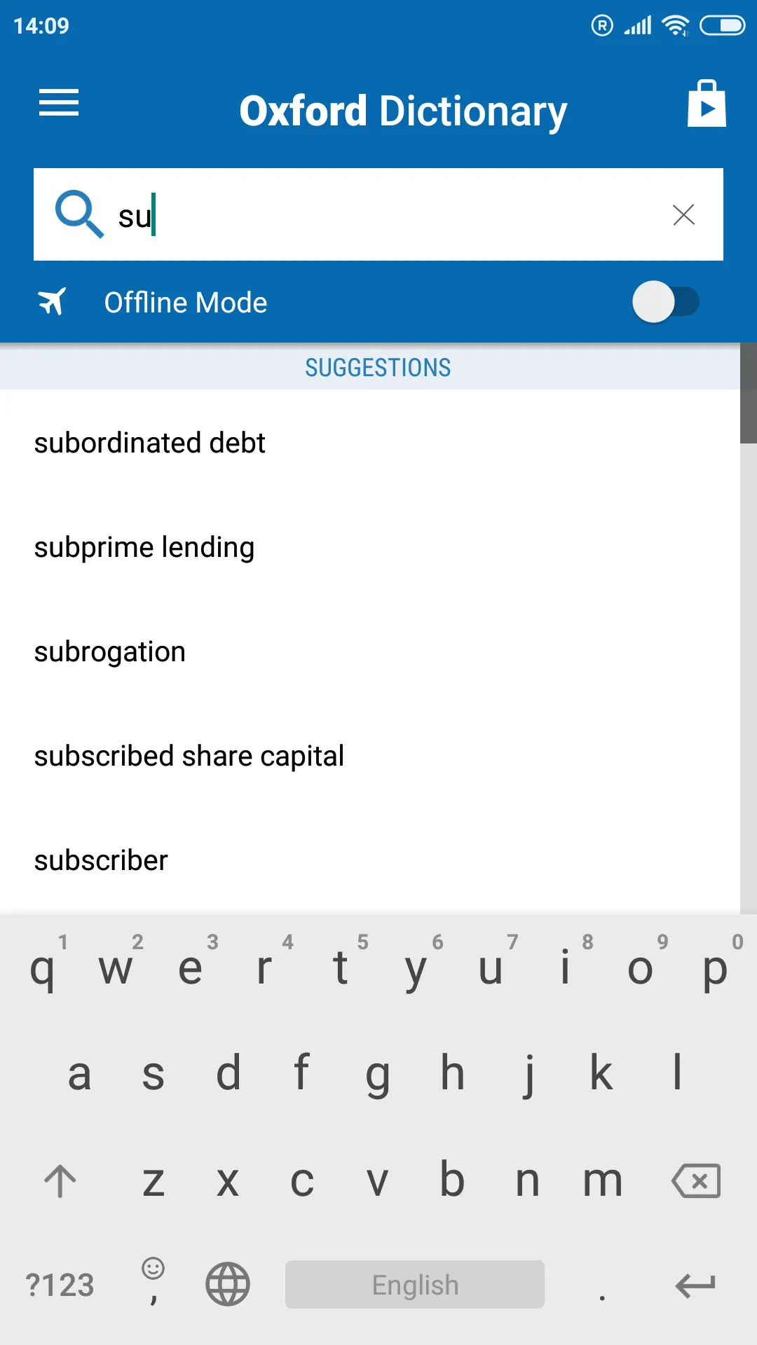 Oxford Dictionary of Finance | Indus Appstore | Screenshot