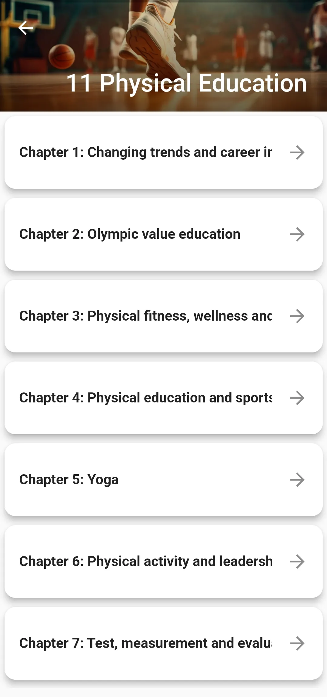 Class 11 Physical Education | Indus Appstore | Screenshot