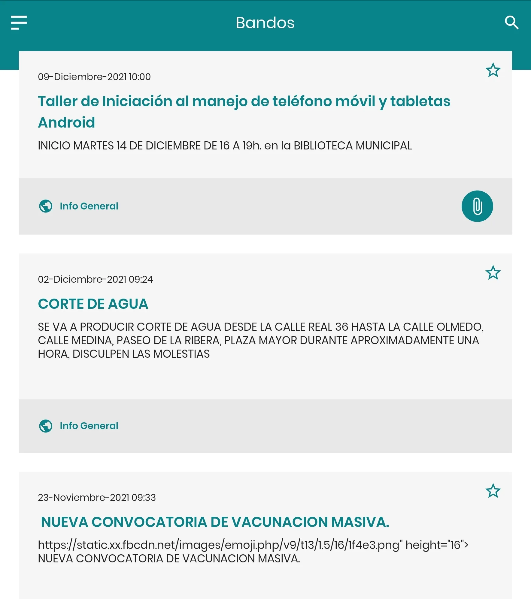 Valdestillas Informa | Indus Appstore | Screenshot