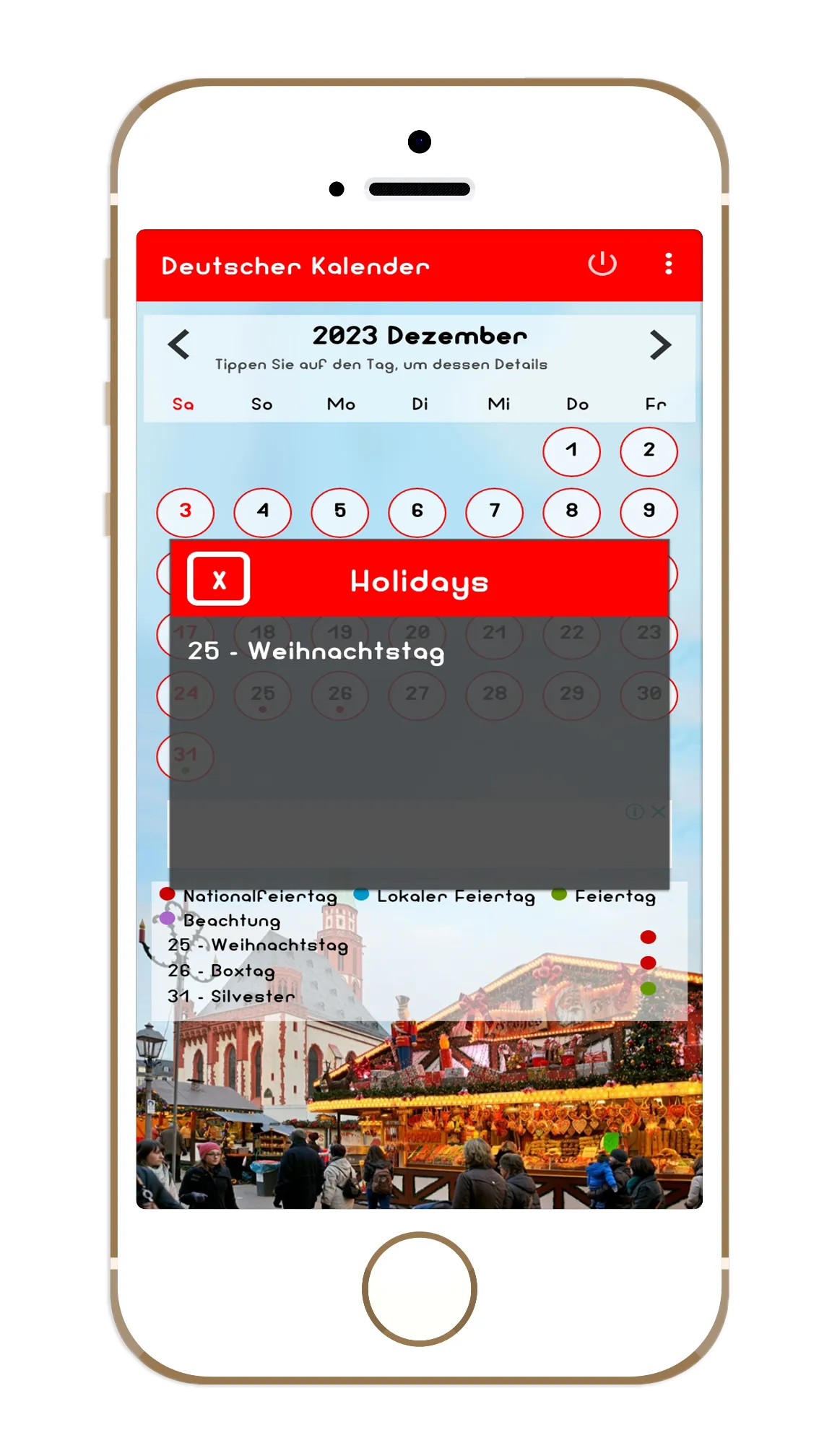 deutscher kalender | Indus Appstore | Screenshot