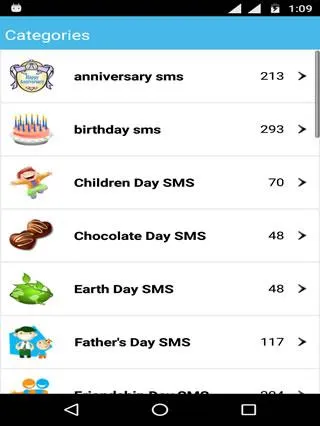 Day Wishes SMS 2000+ | Indus Appstore | Screenshot