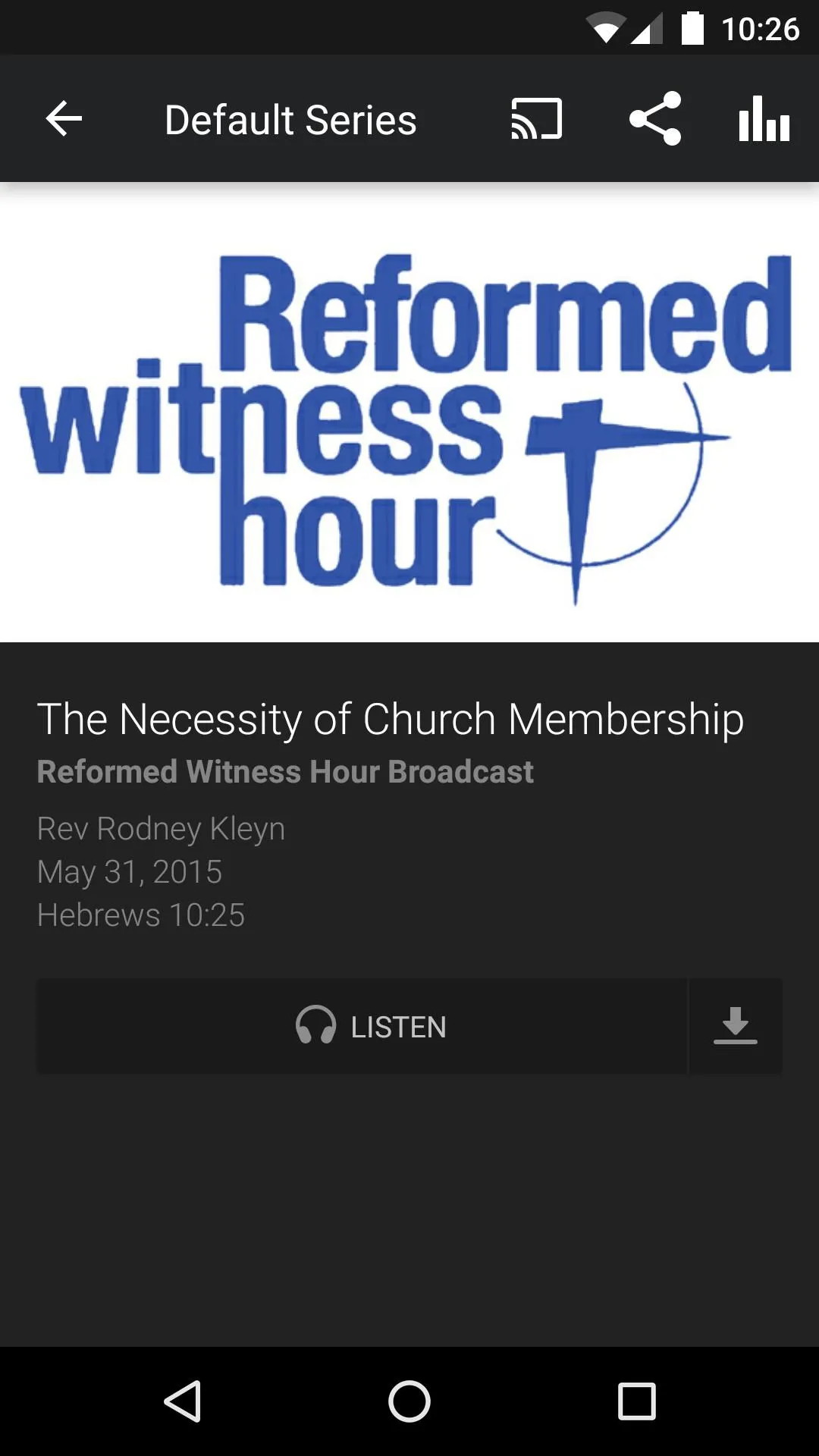 Protestant Reformed Churches | Indus Appstore | Screenshot