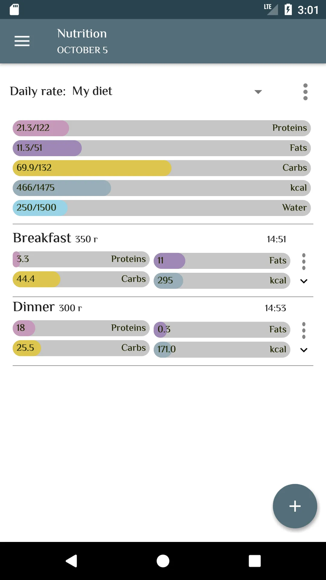 FitDiary Nutrition and Fitness | Indus Appstore | Screenshot