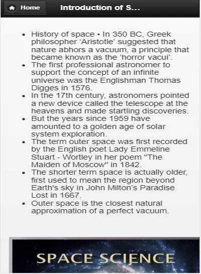 Space Science App | Indus Appstore | Screenshot