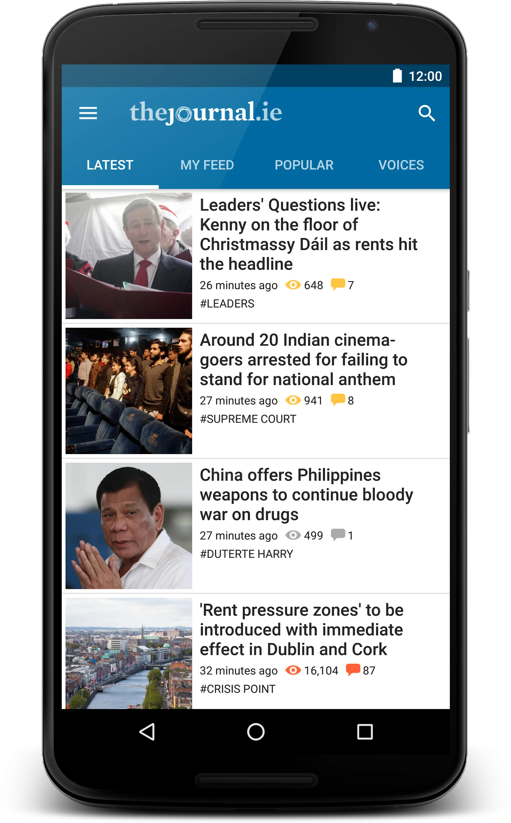 TheJournal.ie News | Indus Appstore | Screenshot