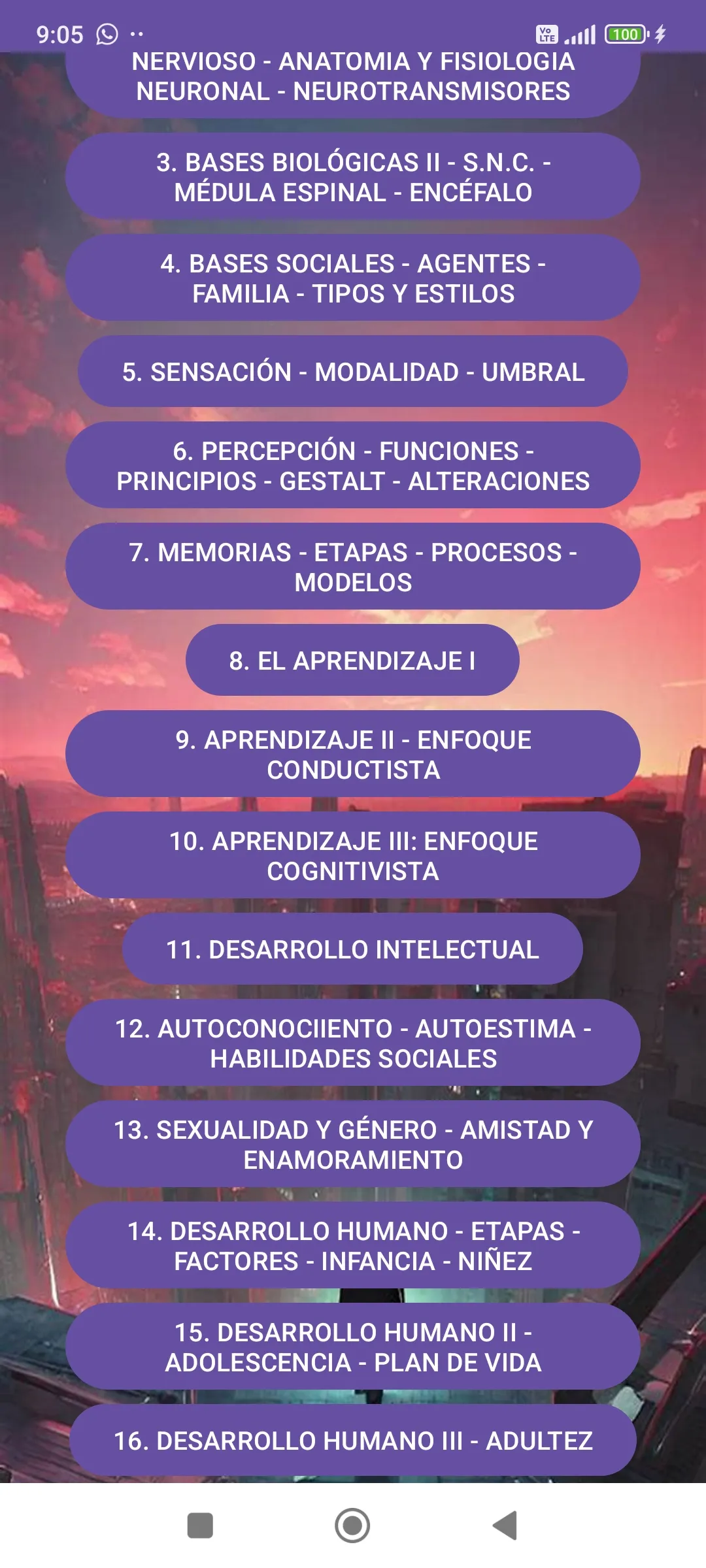 Psicología Preuniversitario | Indus Appstore | Screenshot