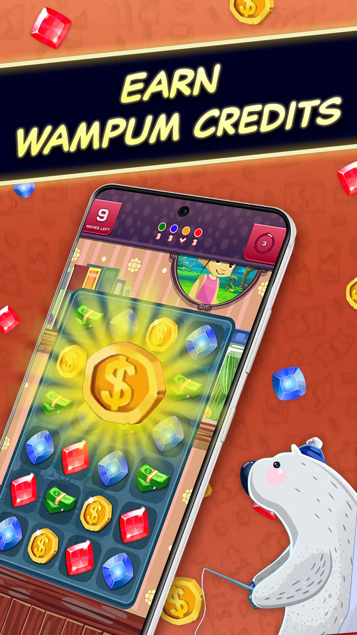 The Money Crush Game: Match 3 | Indus Appstore | Screenshot