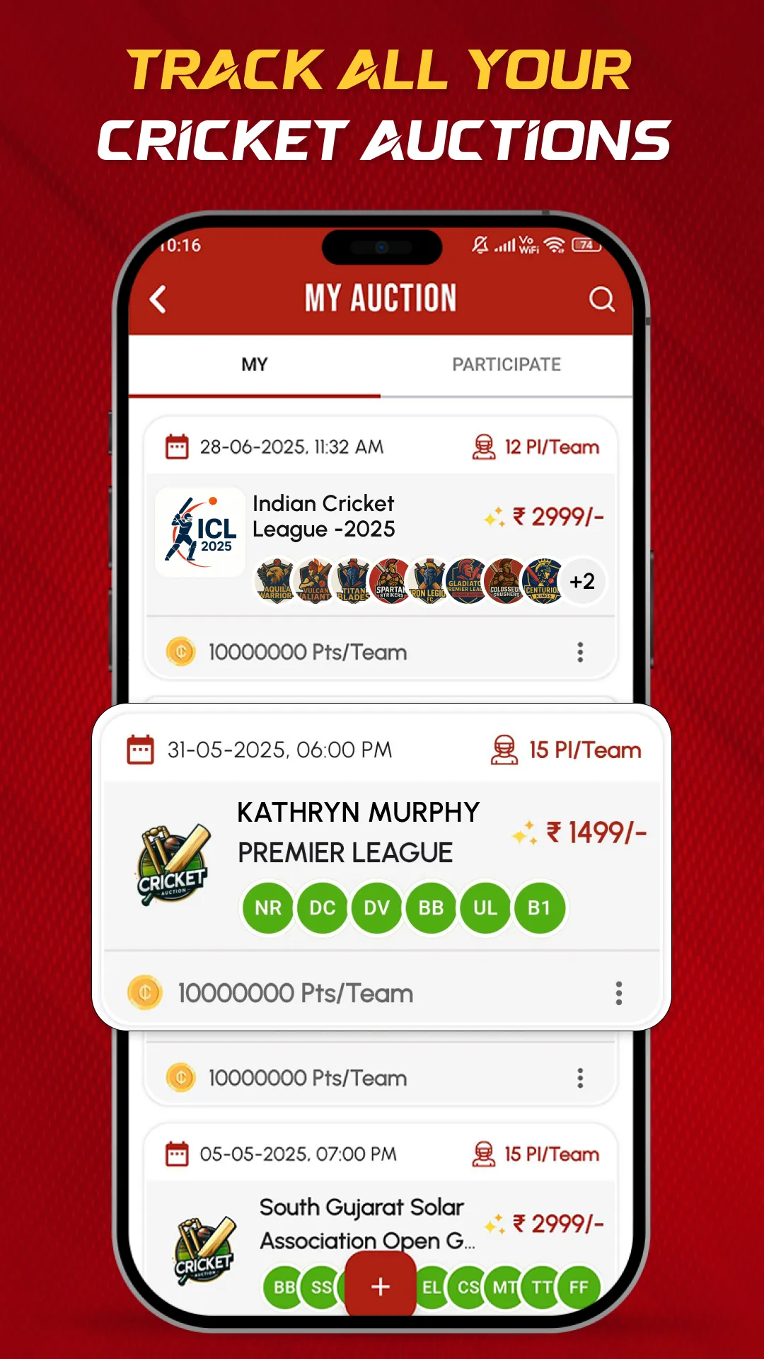 CricAuction™ - Cricket Auction | Indus Appstore | Screenshot