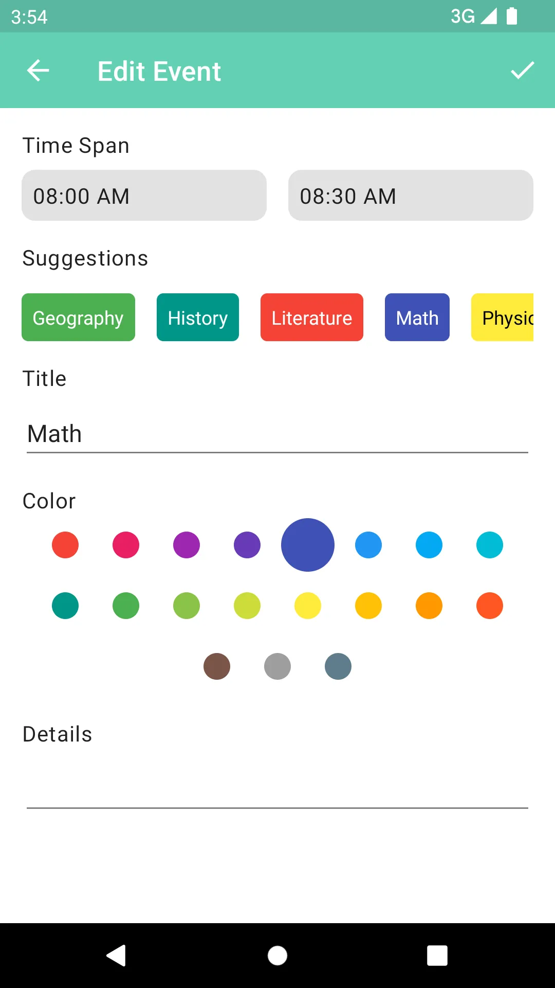 Chrono Table Timetable | Indus Appstore | Screenshot