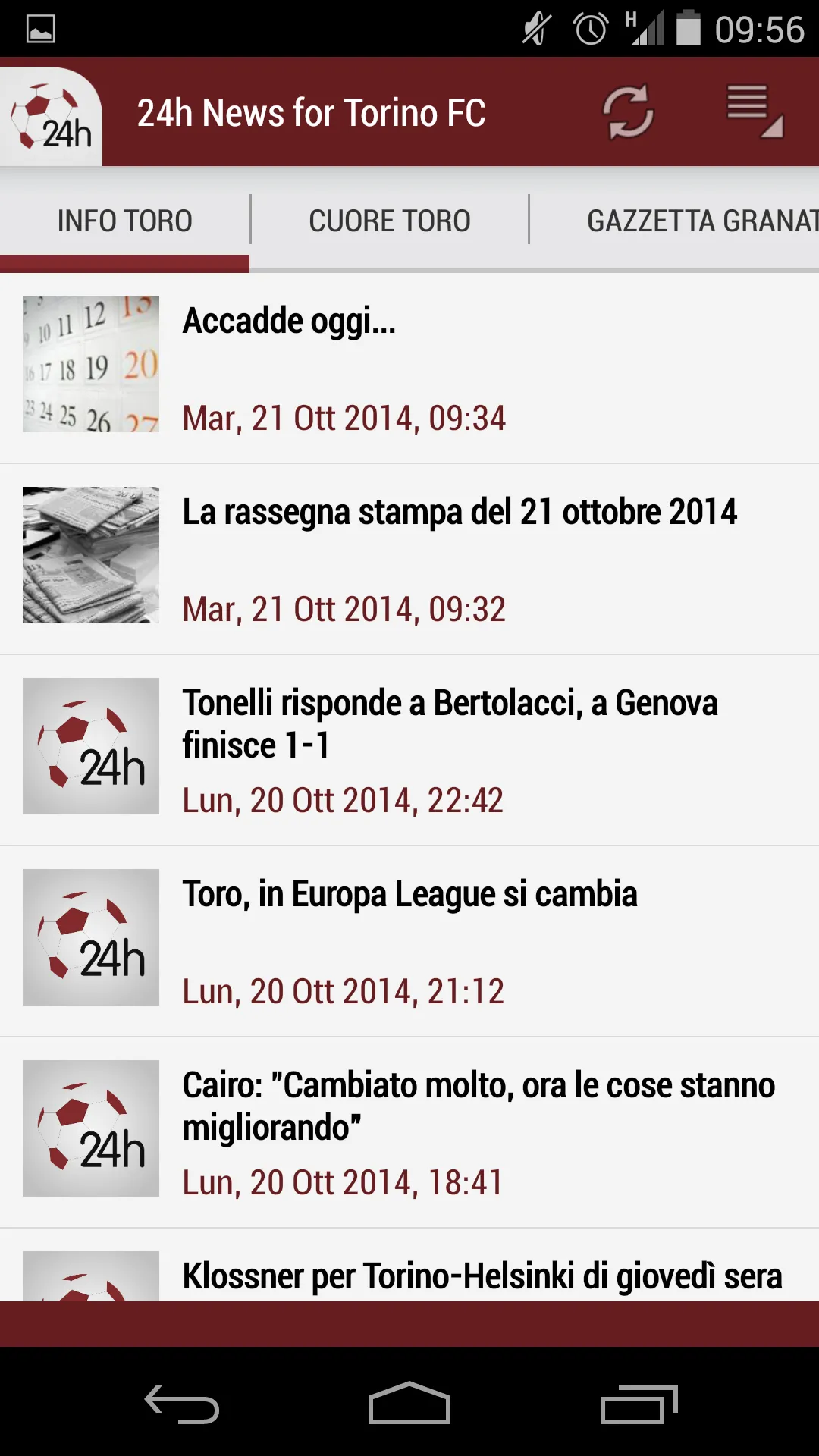 Toro Granata 24h | Indus Appstore | Screenshot