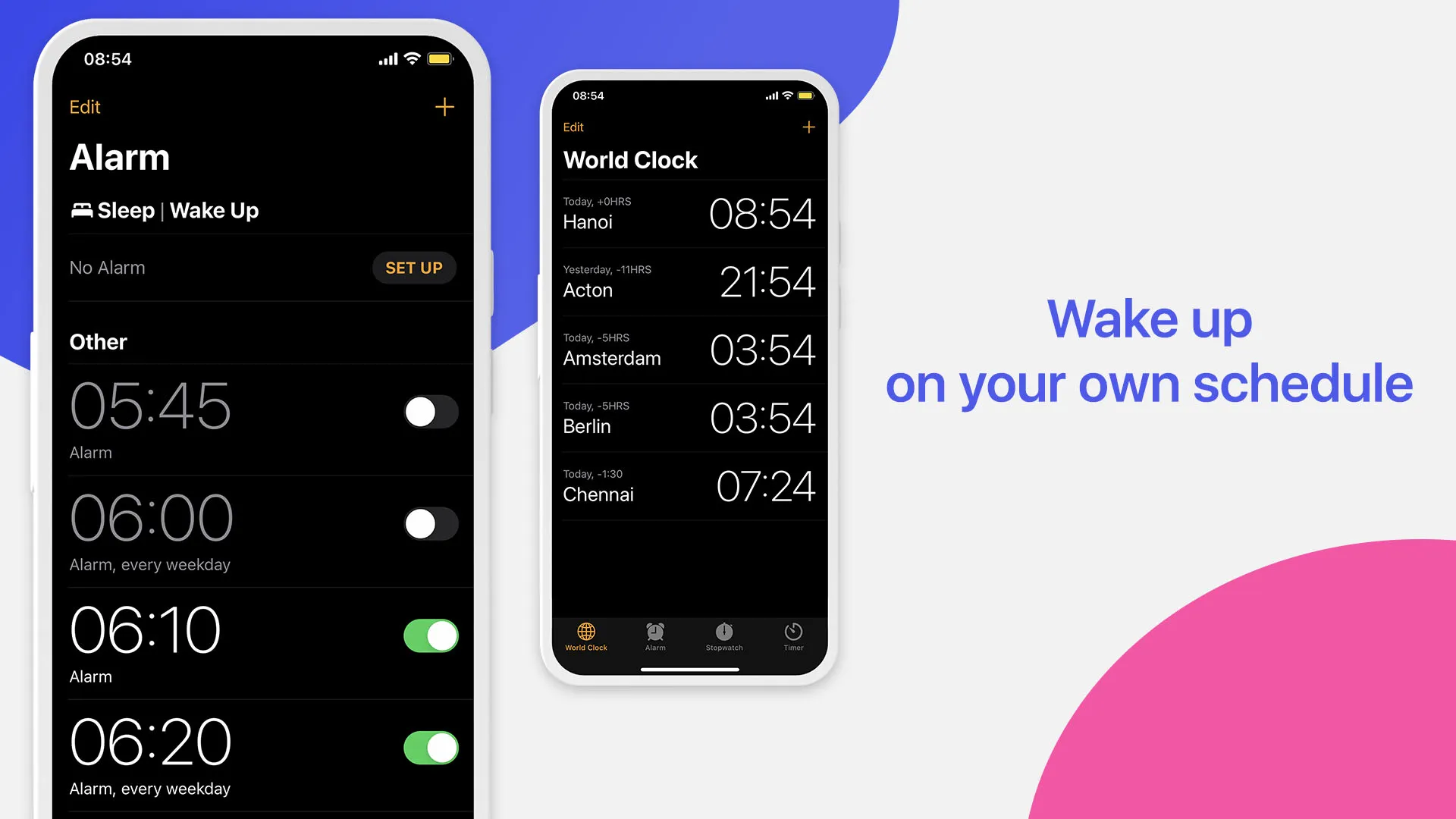 Clock Phone 16, Alarm & Timer | Indus Appstore | Screenshot