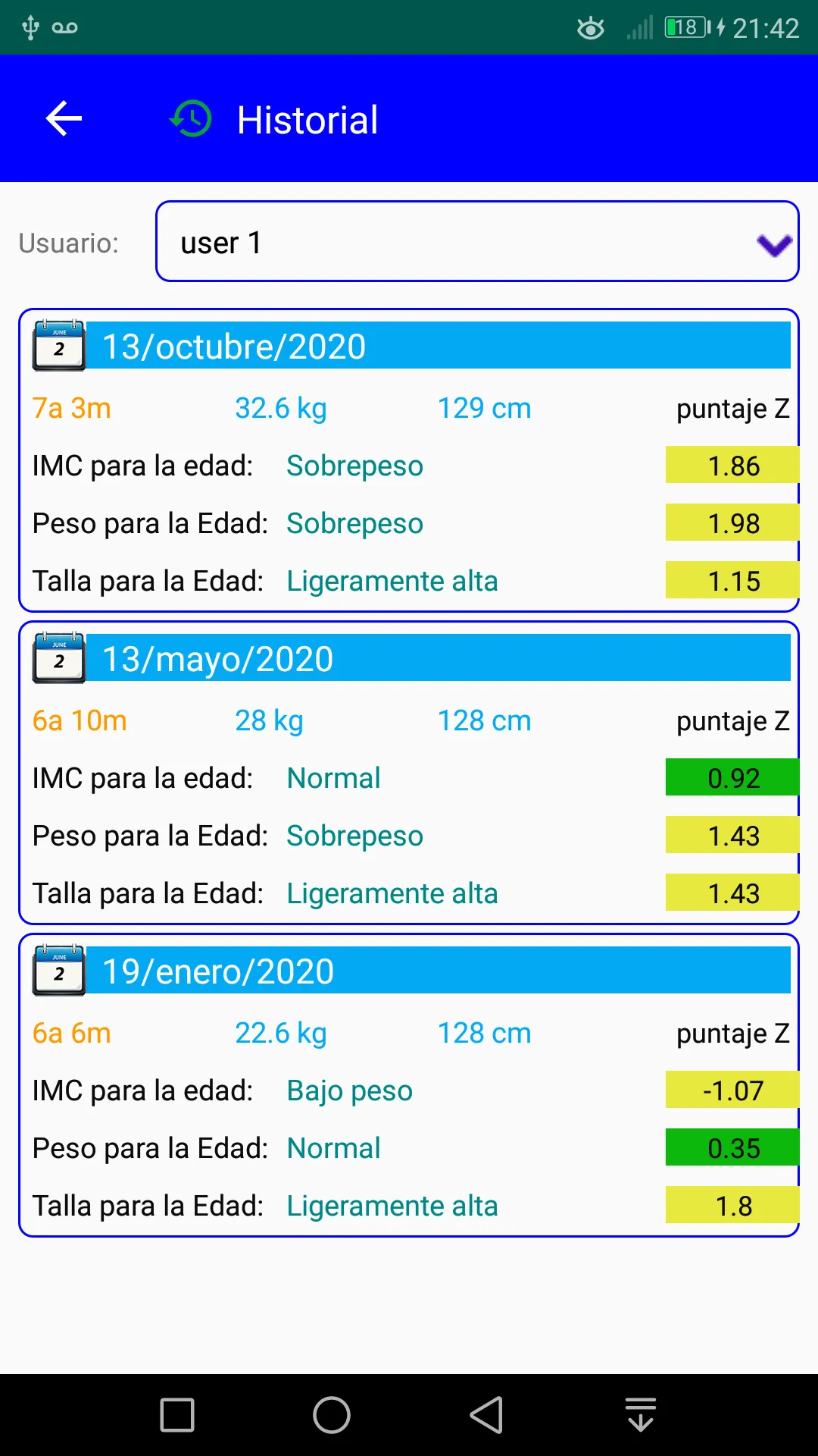 BMI calculator 5-19 years | Indus Appstore | Screenshot