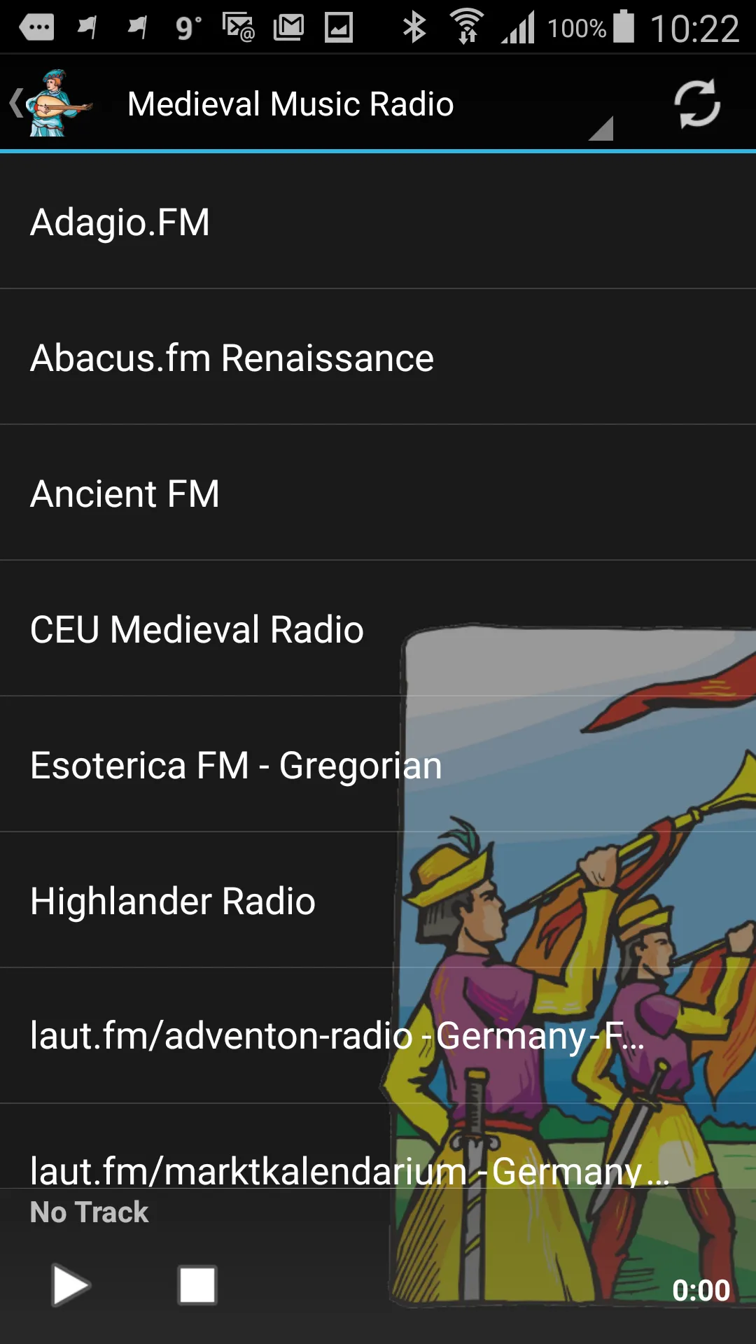 Medieval Music Radio | Indus Appstore | Screenshot