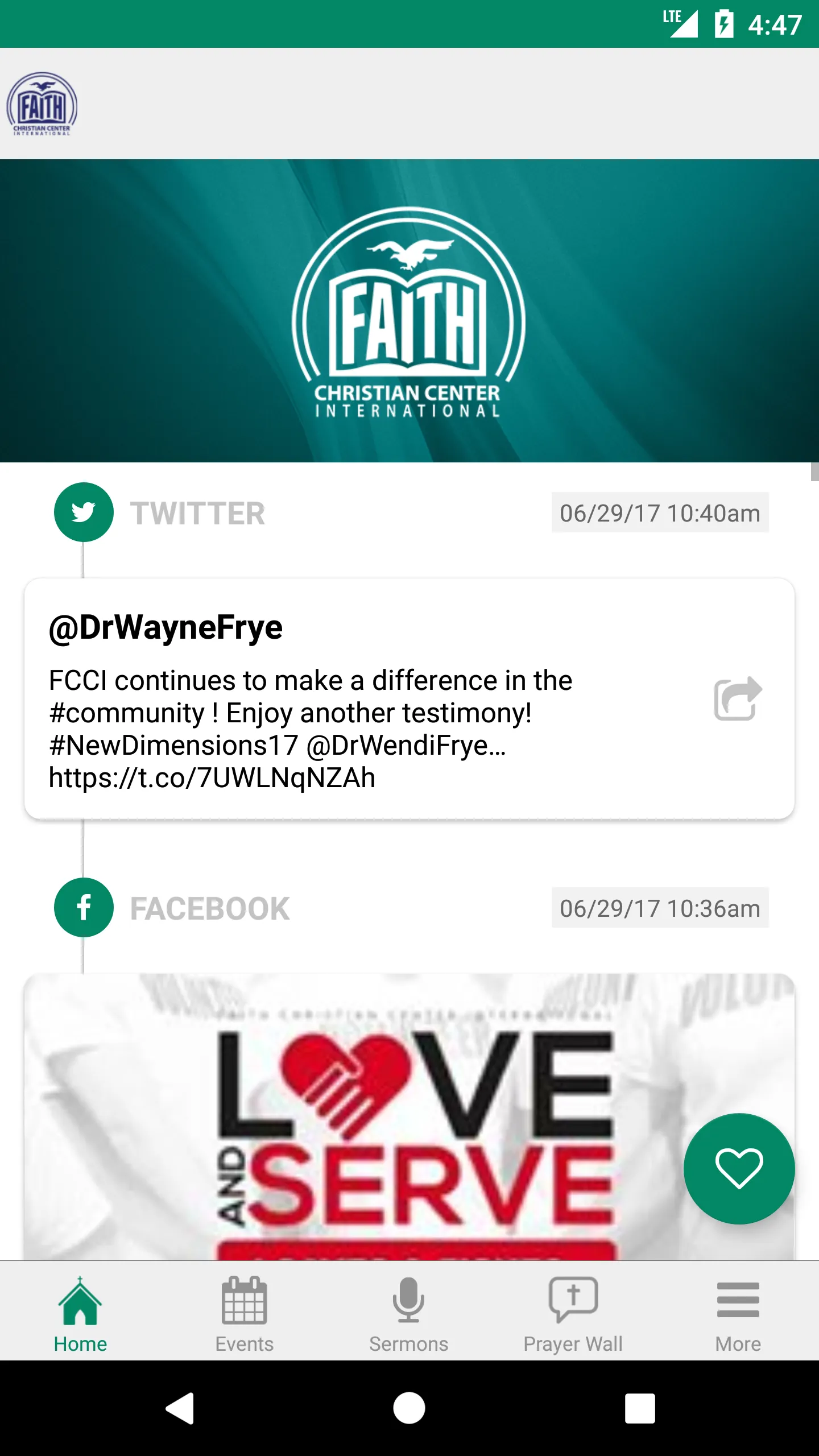 Faith Christian Center Int'l | Indus Appstore | Screenshot