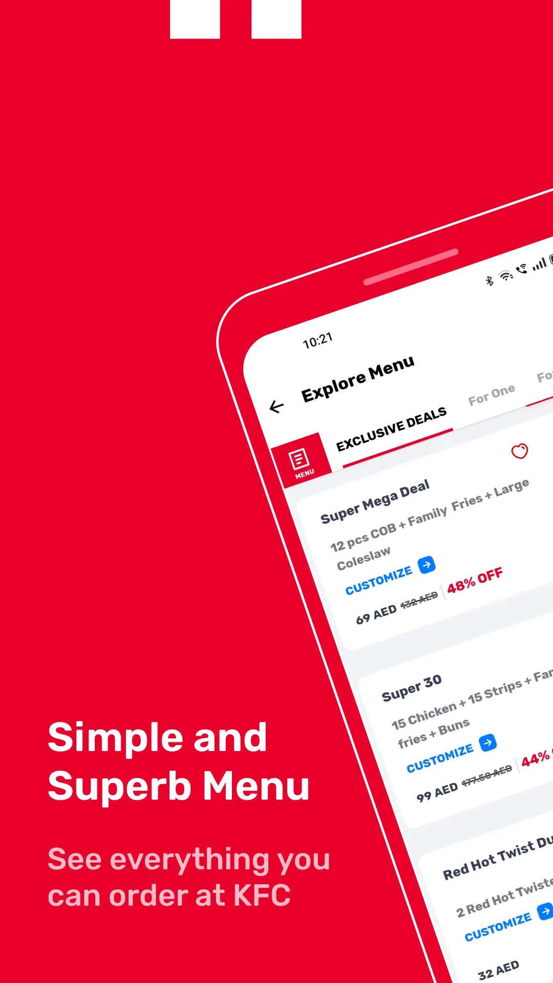 KFC UAE (United Arab Emirates) | Indus Appstore | Screenshot