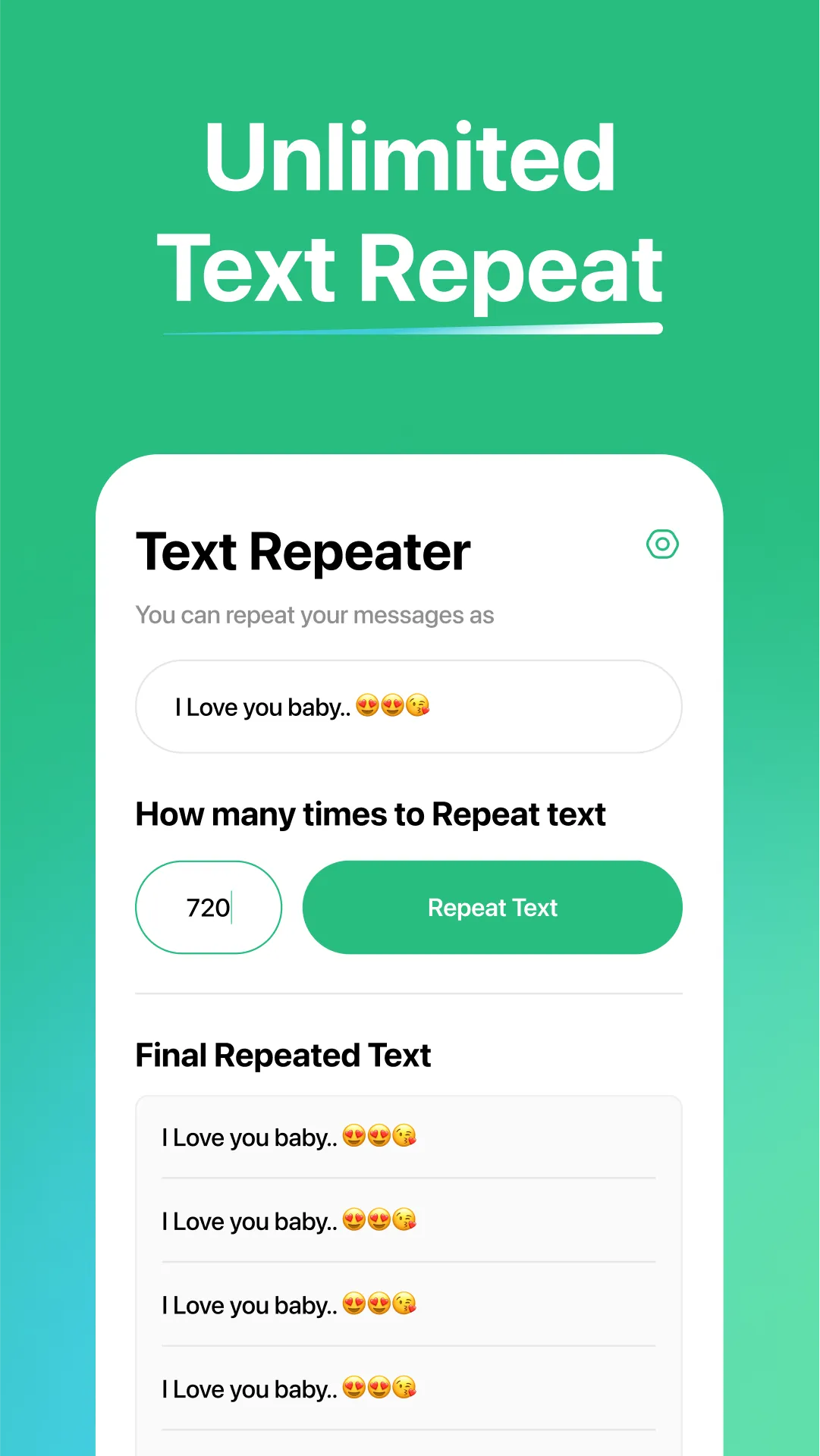 Text Repeater | Indus Appstore | Screenshot