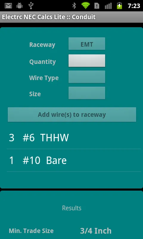 Electrc NEC Calcs Lite | Indus Appstore | Screenshot