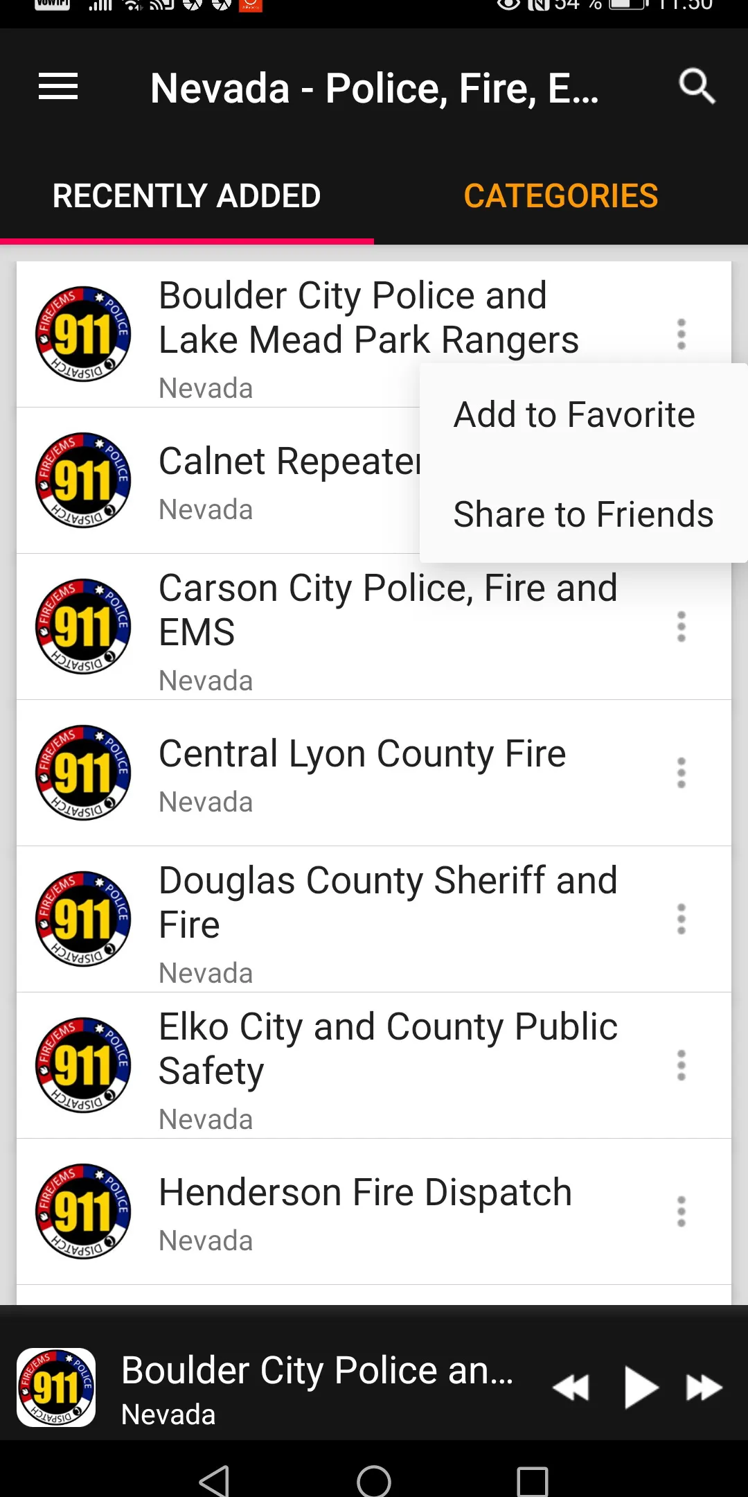 Police Scanner from Nevada | Indus Appstore | Screenshot