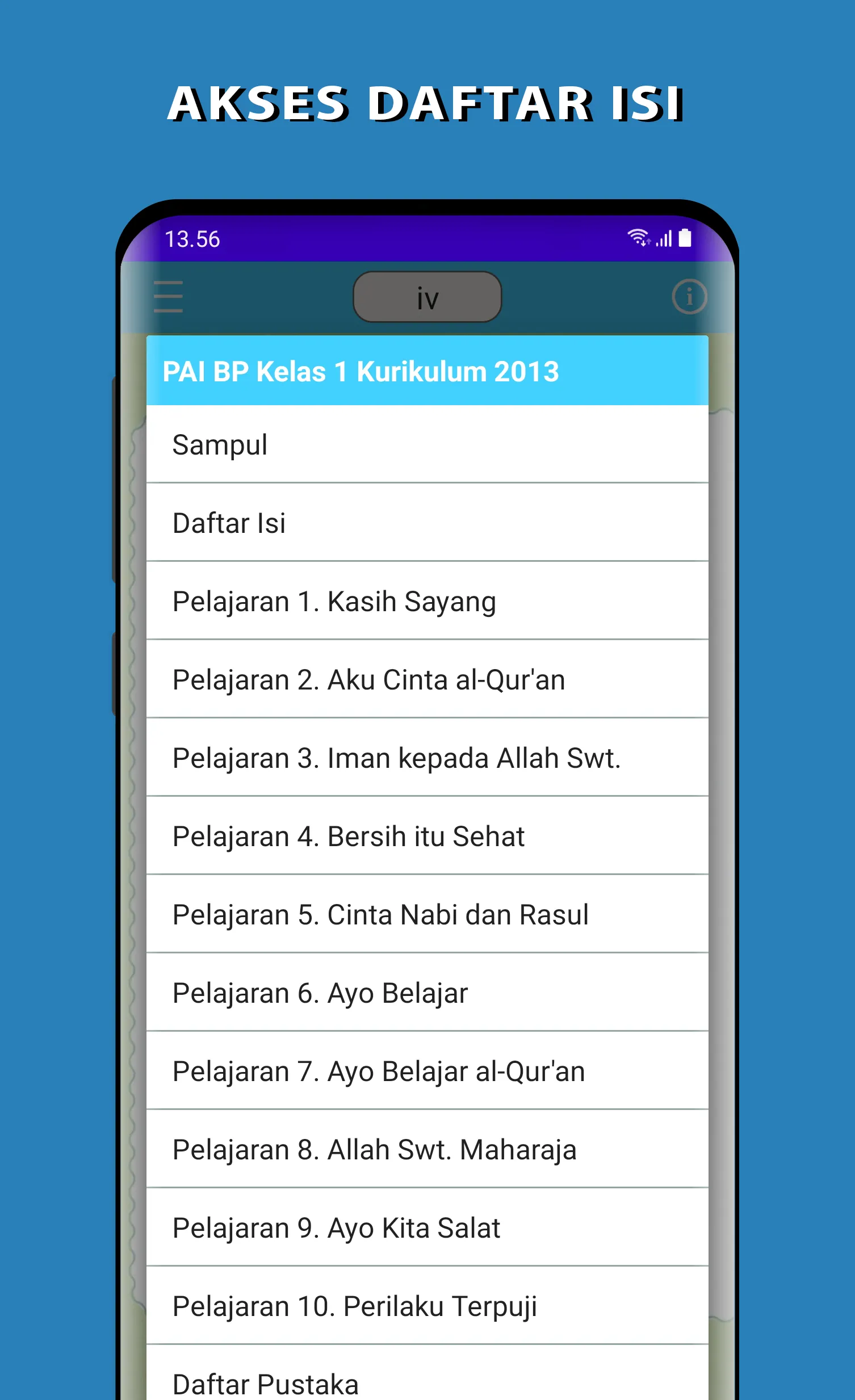 PAI dan BP 1 kurikulum 2013 | Indus Appstore | Screenshot