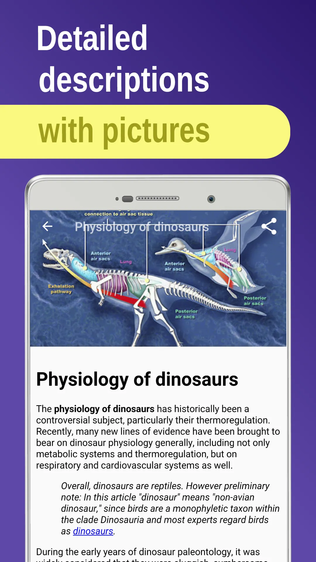 Dinosaurs. Paleontology | Indus Appstore | Screenshot