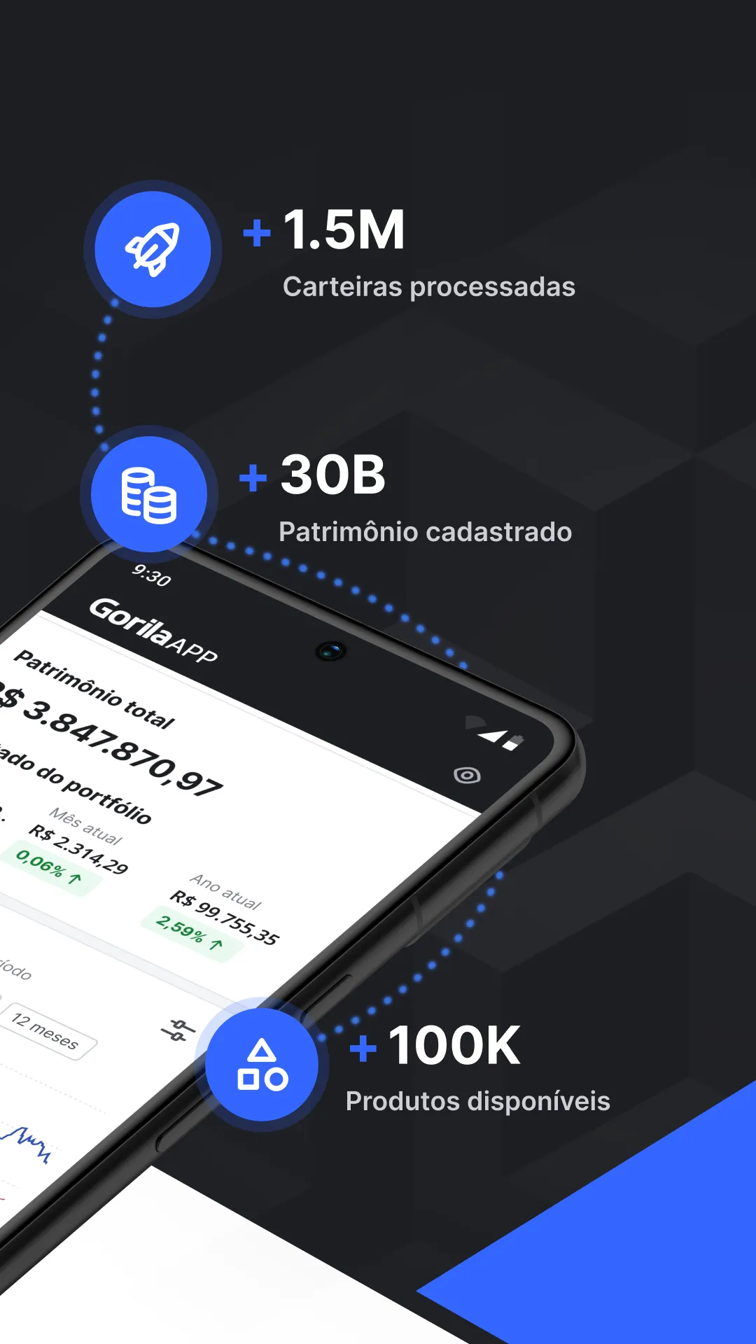 Gorila: gestão de investimento | Indus Appstore | Screenshot