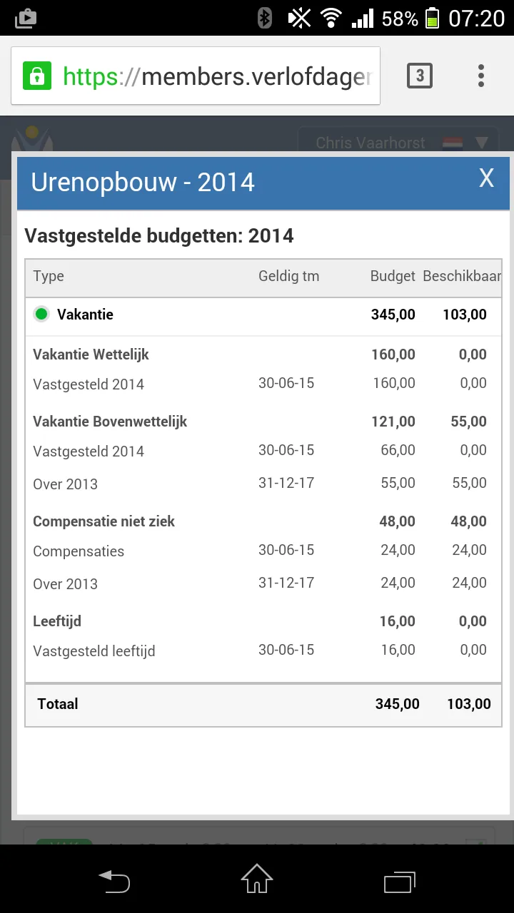 Verlofdagen.nl | Indus Appstore | Screenshot