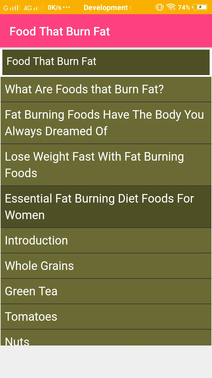 Food That Burn Fat | Indus Appstore | Screenshot